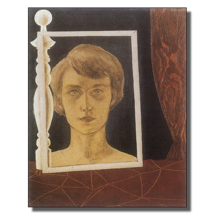 René Magritte. Georgette con boliche, 1926