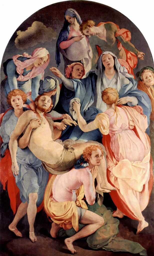 Pontormo. Descendimiento de la cruz, hacia 1526-1528. Santa Felicità, Florencia