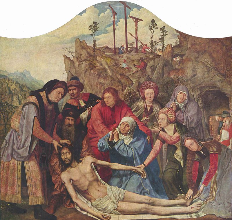 Quentin Massys. Tríptico con las lamentaciones de Cristo, 1511. Koninklijk Museum voor Schone Kunsten, Amberes
