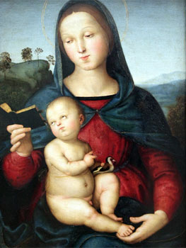 Rafael. Virgen con el Niño, 1501. Gemäldegalerie, Berlín