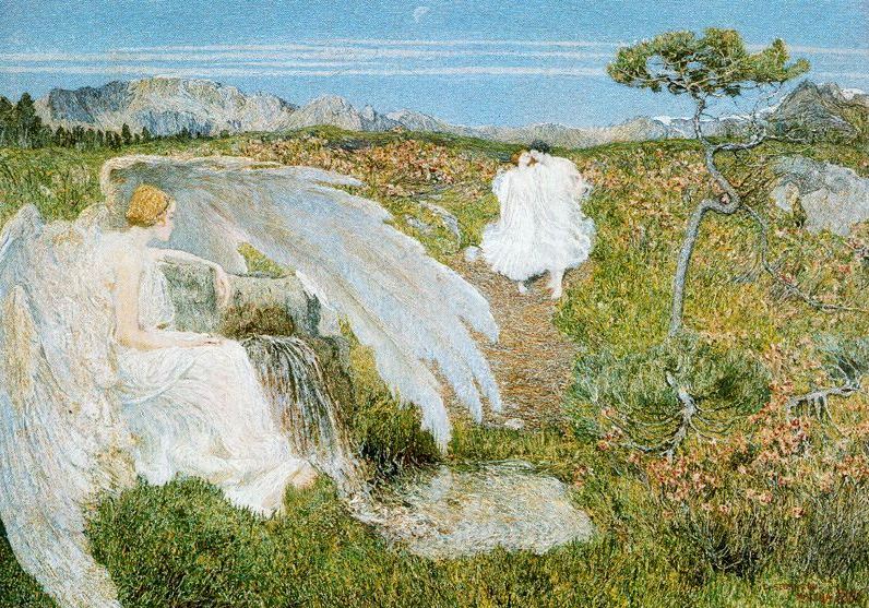Giovanni Segantini. El amor en la fuente de la vida., 1896. Galleria d'Arte Moderna, Milan