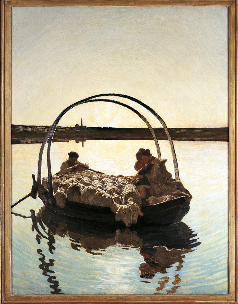 Giovanni Segantini. Ave Maria a trasbordo, 1886. Segantini Museum, St. Moritz