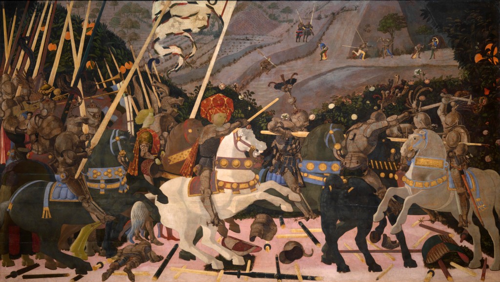 Paolo Uccello. La batalla de San Romano, hacia 1438-1440. National Gallery, Londres