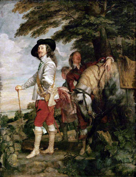 Van Dyck. Carlos I de Inglaterra, hacia 1635. Museo del Louvre