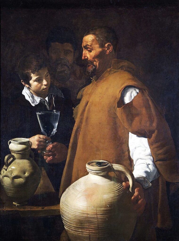 Velázquez. El aguador de Sevilla, hacia 1620. Apsley House, Londres