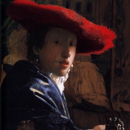 Vermeer. Muchacha con sombrero rojo, hacia 1666-1667. National Gallery, Washington