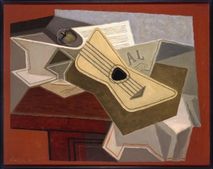 Juan Gris. Guitare et journal 