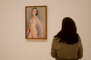 Contemplando Desnudo (1933), de José de Togores, una pintura del MNCARS