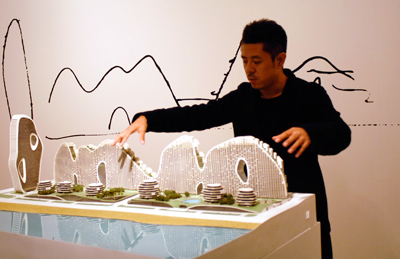 Ma Yansong durante la presentación de la exposición en el Museo ICO