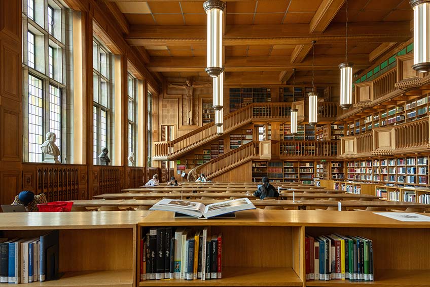 Gran sala de lectura de la Biblioteca de Lovaina