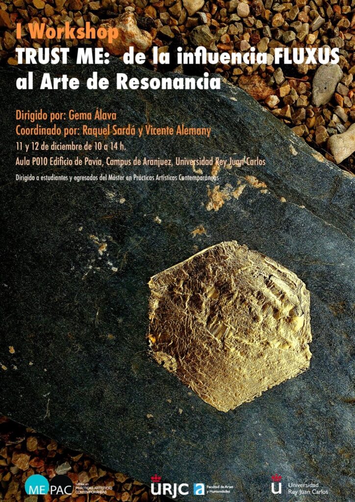 Gema Álava. Workshop en el Máster de Prácticas Artísticas Contemporáneas de la Universidad Rey Juan Carlos, 2023
