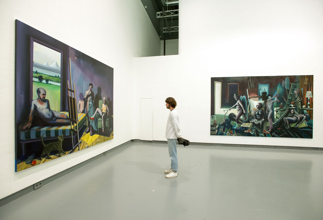  Vista de la exhibición “The Last Judgment at School” Galerie HGB Leipzig, 2016 