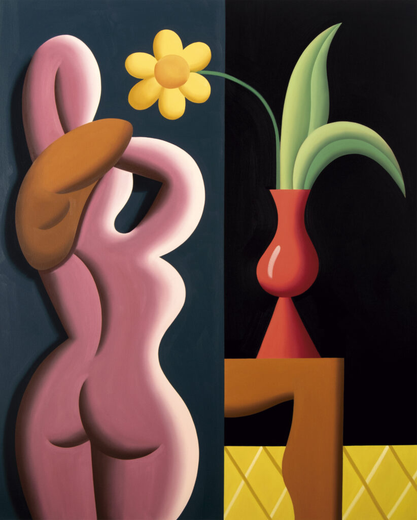 Juan de la Rica. Nude and a vase, 2023