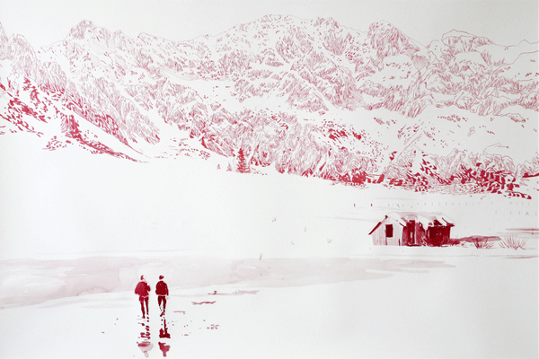 Malgosia Jankowska. Rote Berge, 2014