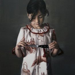 María Carbonell. The knife. Serie Fake, 2015