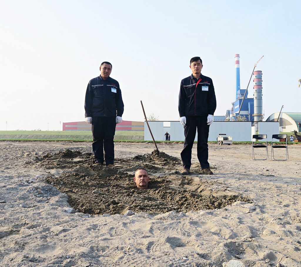 Nacho Zubelzu. Man and earth (proyecto escultórico). Tangshan, Hebei, China