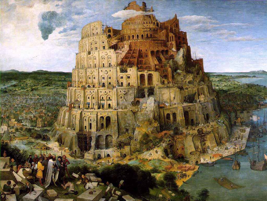 Brueghel el Viejo. La torre de Babel,  1563