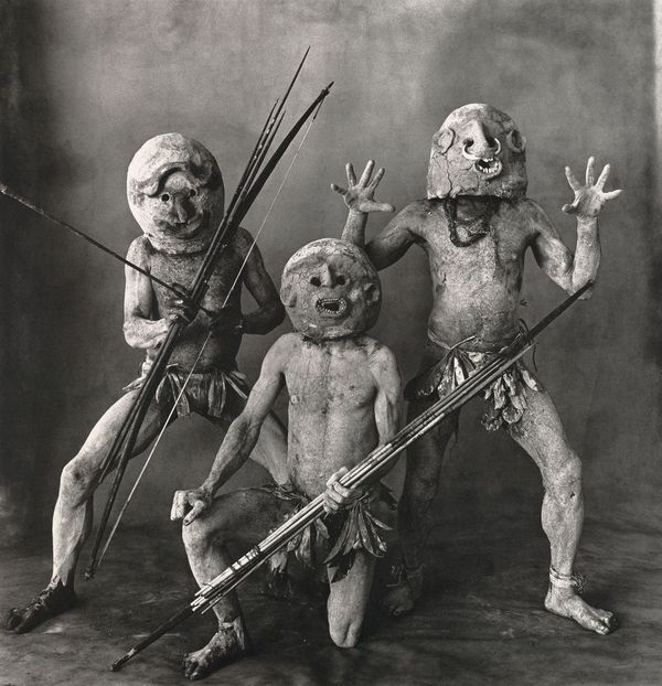 Irving Penn. Three Asaro Mud Men, New Guinea, 1970