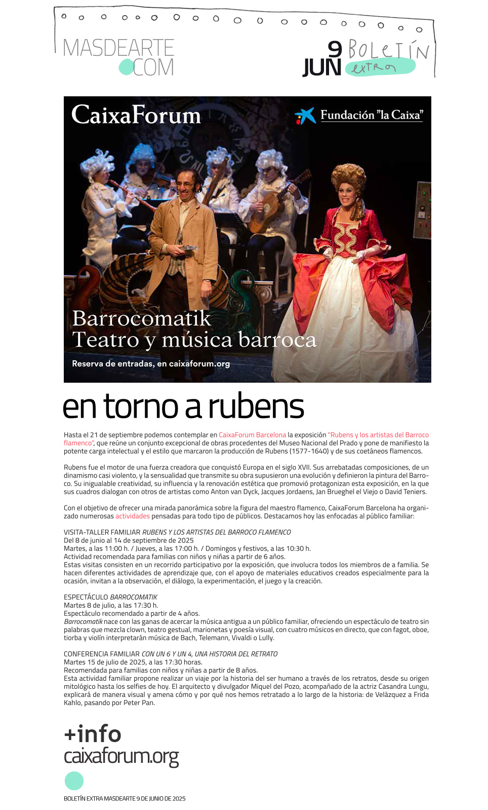Actividades familiares en torno a la exposición Rubens y los artistas barrocos flamencos