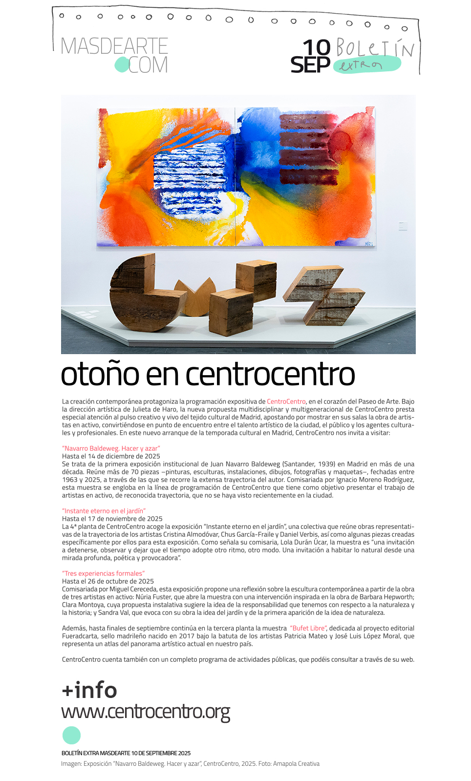 Extra masdearte: programación de otoño en CentroCentro