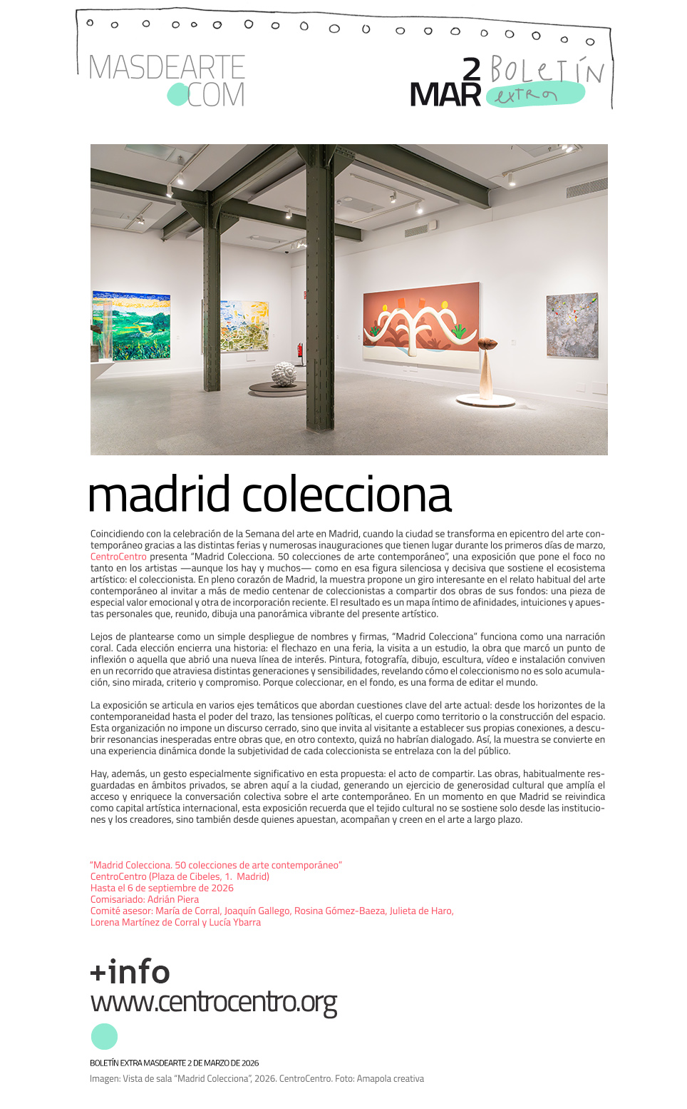 Madrid Colecciona
50 colecciones de arte contemporáneo. Exposición en CentroCentro
