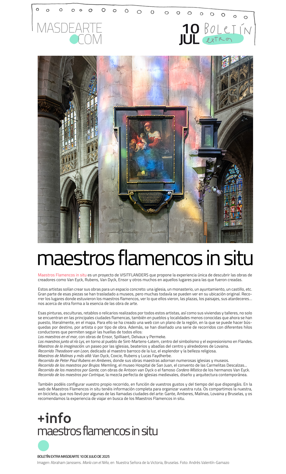 Extra masdearte: descubre a los maestros flamencos in situ
