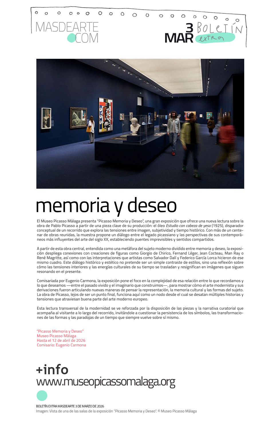 Picasso Memoria y Deseo. Hasta el 12 de abril en el Museo Picasso Málaga
