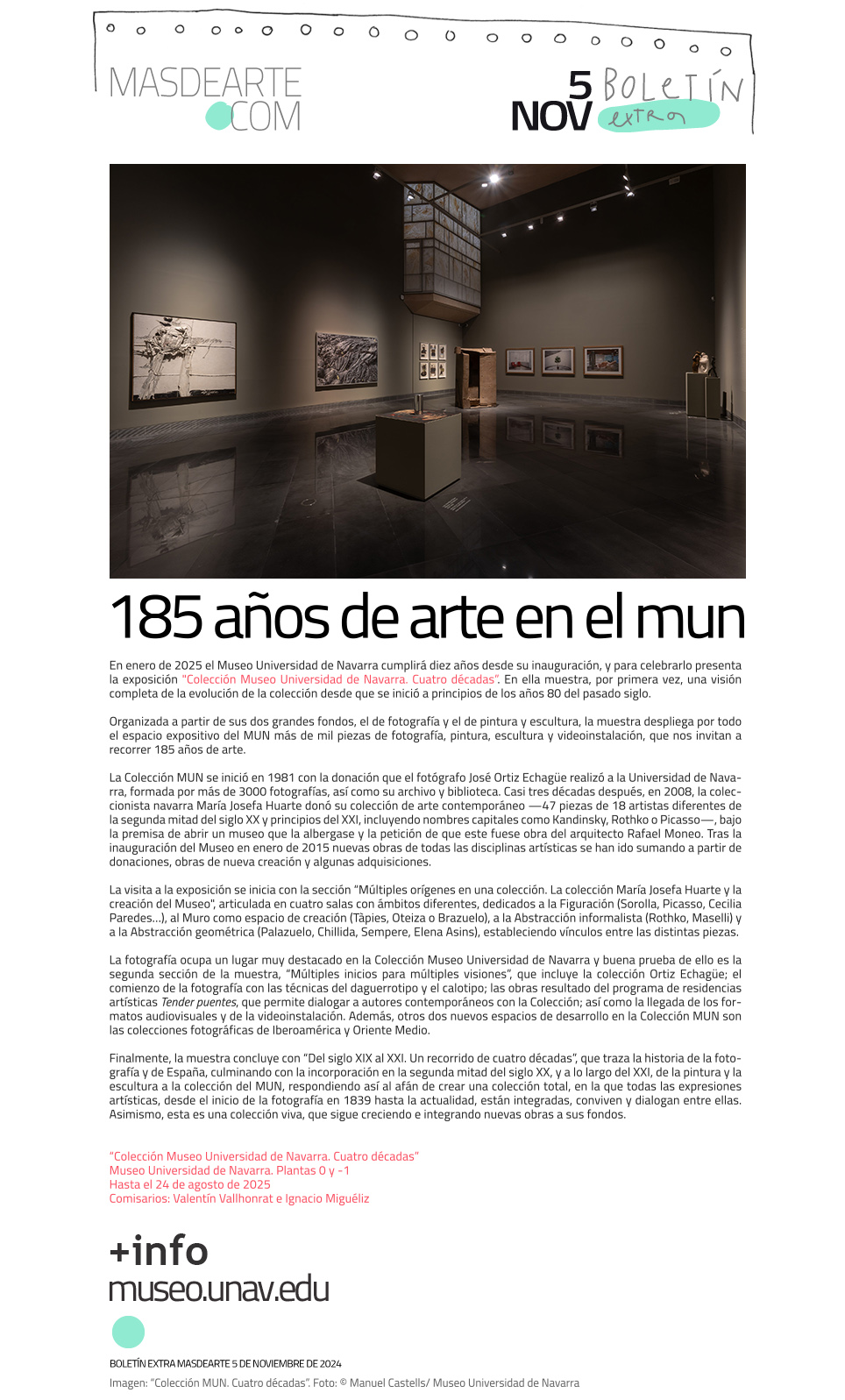 Extra masdearte: Colección Museo Universidad de Navarra. Cuatro décadas