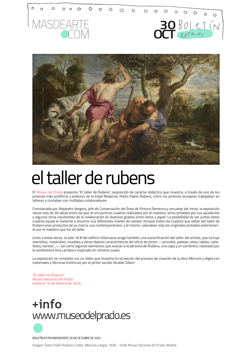 Extra masdearte: Rubens y su taller, protagonistas en el Museo del Prado