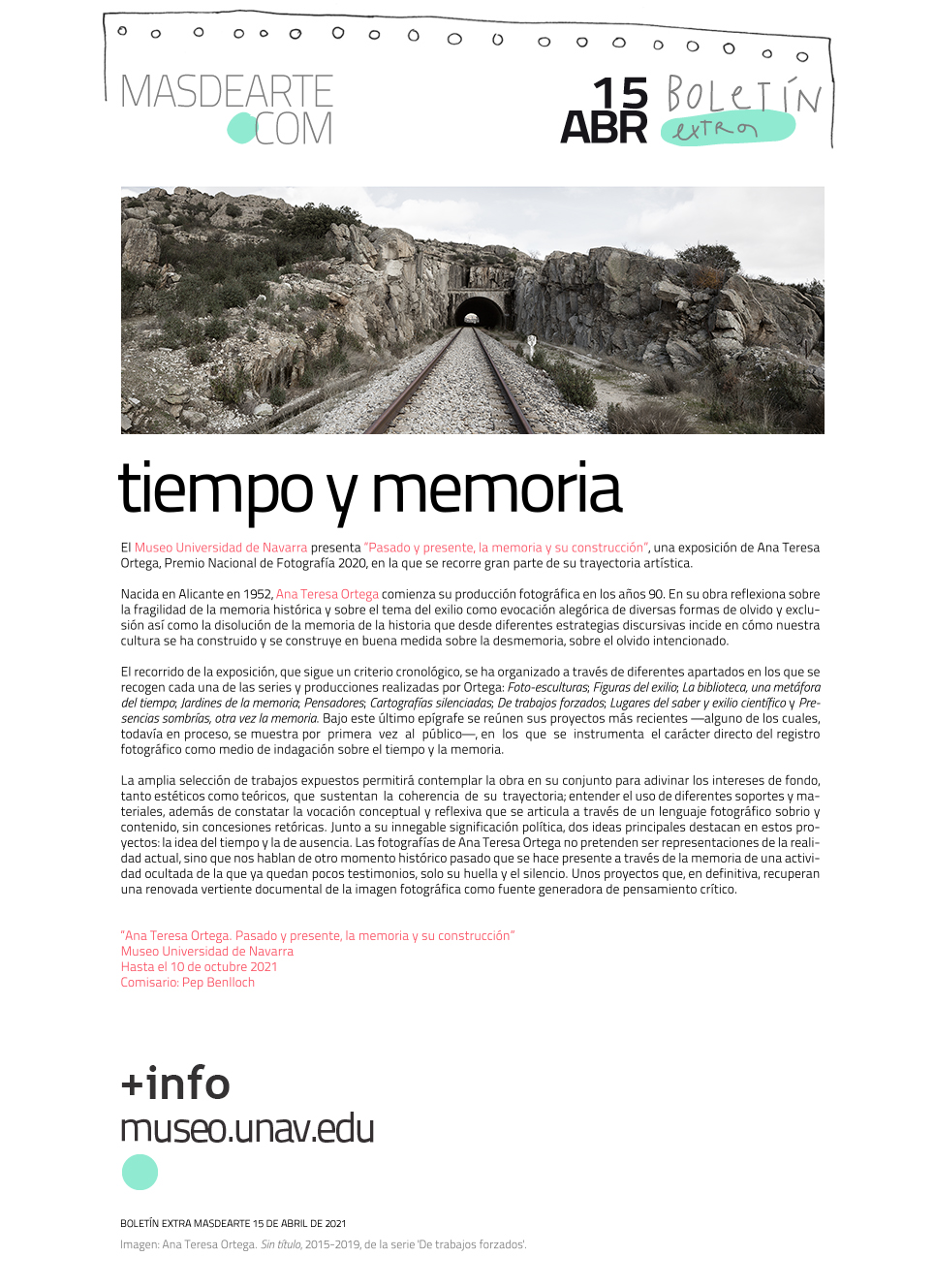 Extra masdearte: el Museo Universidad de Navarra recorre la producción
 de Ana Teresa Ortega