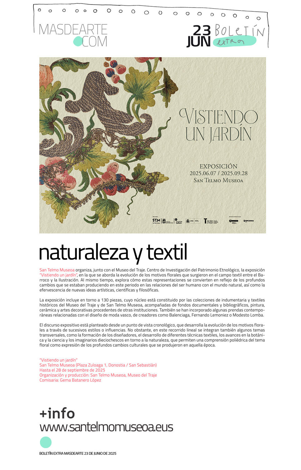 Vistiendo un jardín. Evolución de los motivos florales en el textil entre el Barroco y la Ilustración