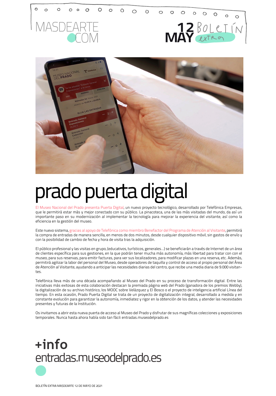 El Museo del Prado y Telefónica presentan Prado Puerta Digital