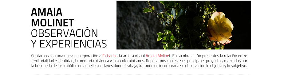 Fichados masdearte: Amaia Molinet