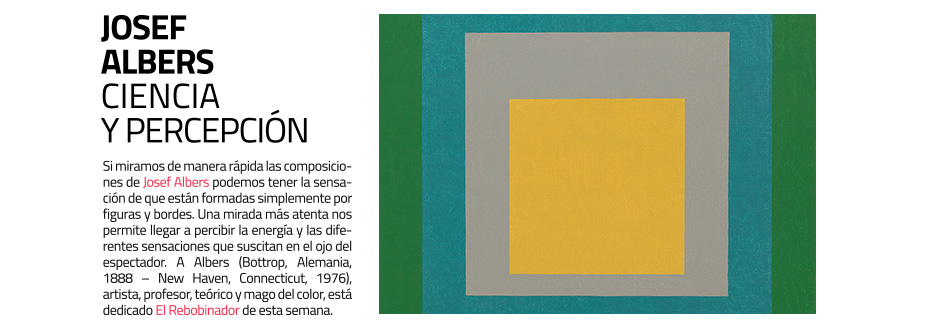 Josef Albers en El Rebobinador de masdearte