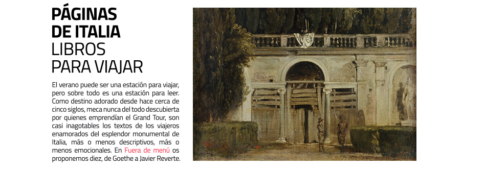 Páginas de Italia. Diez libros para viajar