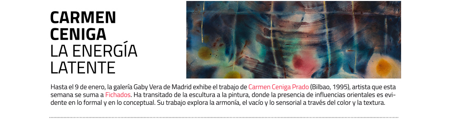 Carmen Ceniga Prado. nueva artista en Fichados