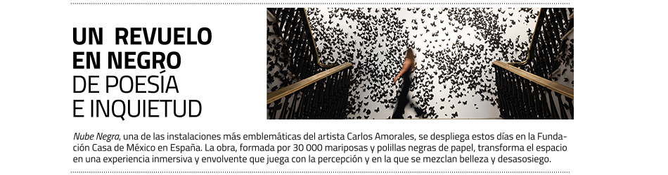 Nube negra, de Carlos Amorales, en la Fundación
 Casa de México en España (Madrid)