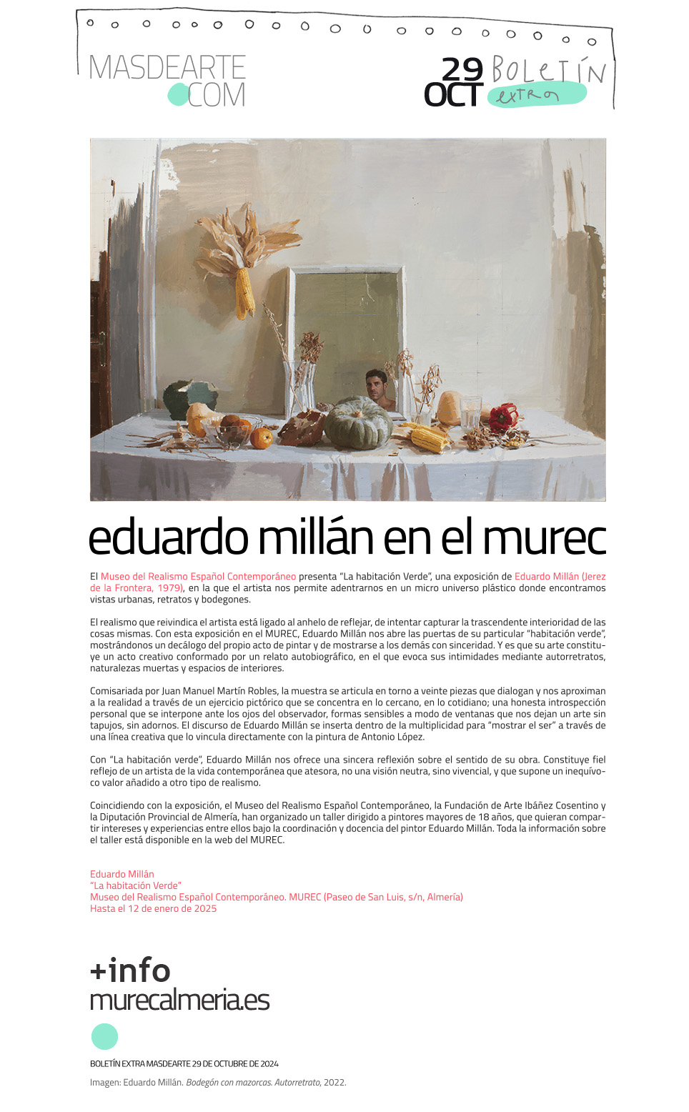 Extra masdearte: Eduardo Millán en el
 Museo del Realismo Español Contemporáneo. MUREC