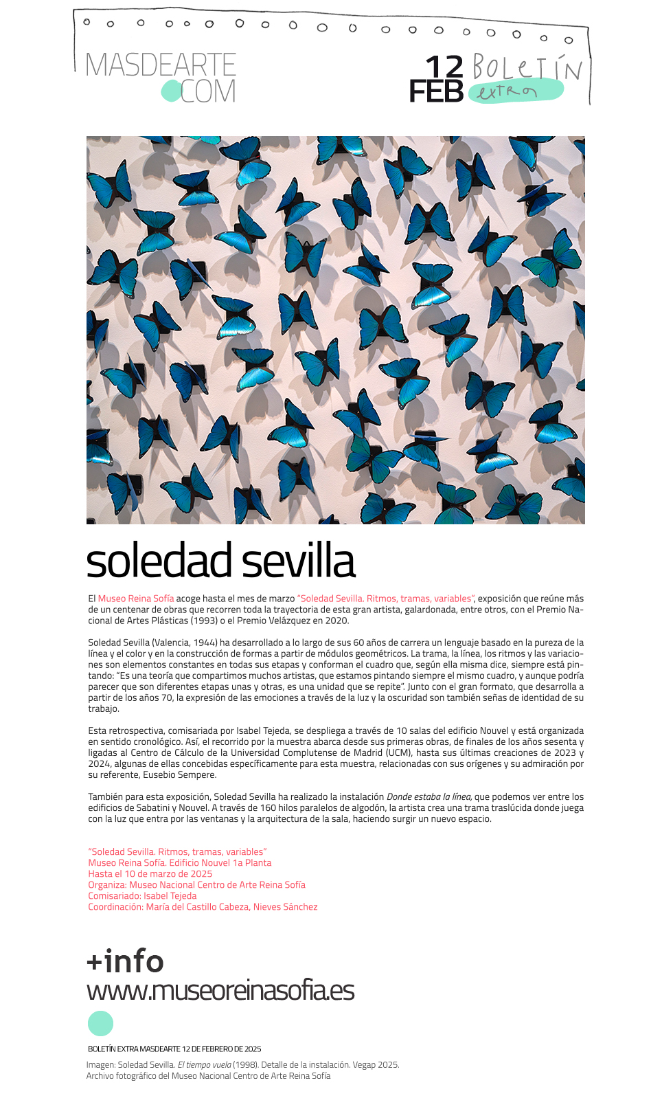 Extra masdearte: retrospectiva de Soledad Sevilla en el Museo Reina Sofía