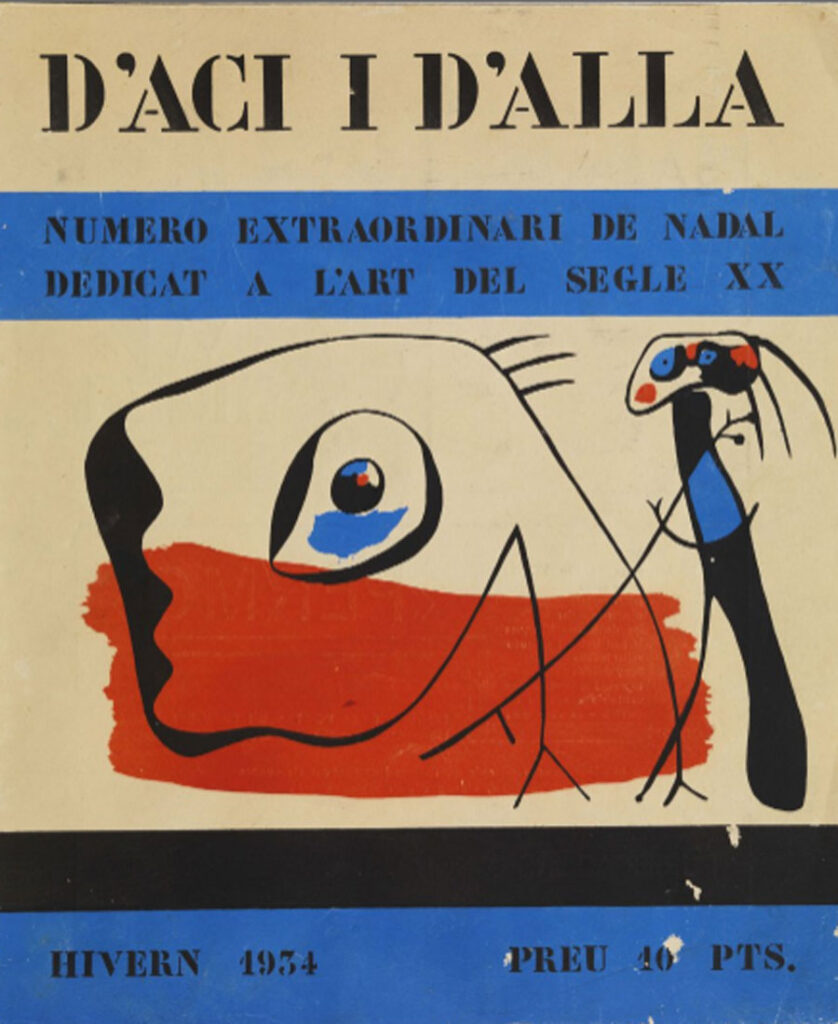 Cubierta de la revista D'Ací i d'Allà © Fundació Joan Miró