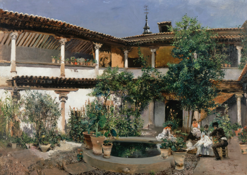 Robert Frederick Blum. Spanish Courtyard, 1883