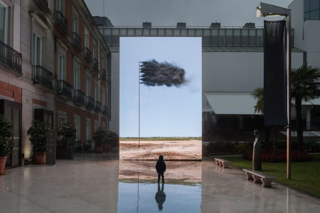 John Gerrard. Western Flag (Spindletop, Texas) 2017. Fotografía: TBA21 | Roberto Ruiz