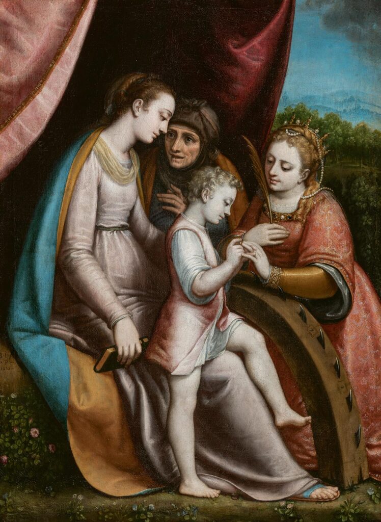 Sofonisba Anguissola. Desposorios místicos de santa Catalina, 1588. Museo de Bellas Artes de Bilbao
