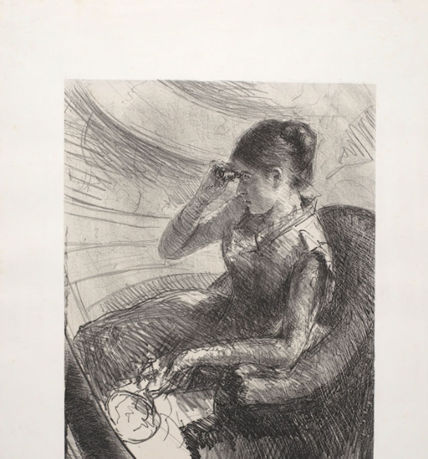 Marý Cassatt. Woman Seated in a Loge (Au Théâtre), hacia 1880. Van Gogh Museum
