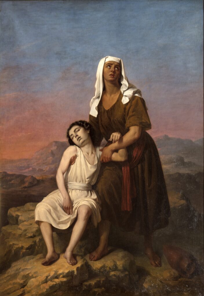 Antonio María Esquivel. Agar e Ismael en el desierto, 1856. Museo Nacional del Romanticismo