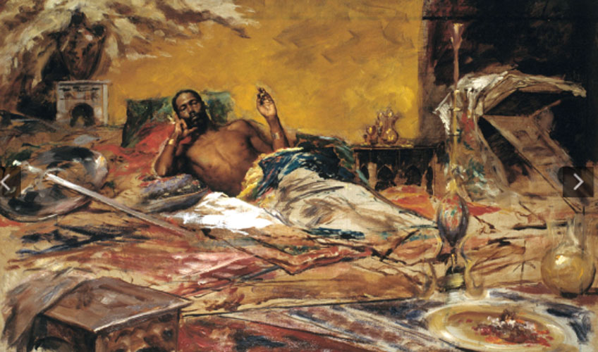 Antoni Fabrés. Reposo del guerrero, 1878