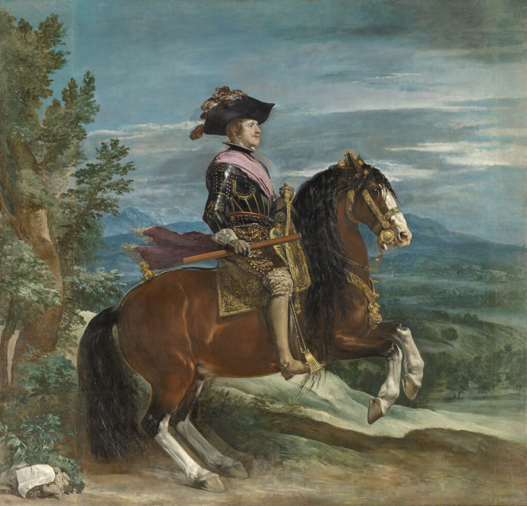 Diego Velázquez. Felipe IV a caballo (después de la restauración), hacia 1635. Museo Nacional del Prado