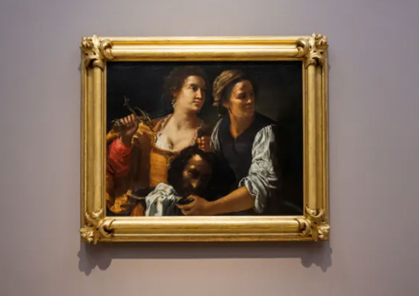 Artemisia Gentileschi. Judith y su criada con la cabeza de Holofernes, 1639-1640. Museo Nacional de Arte, Arquitectura y Diseño de Oslo