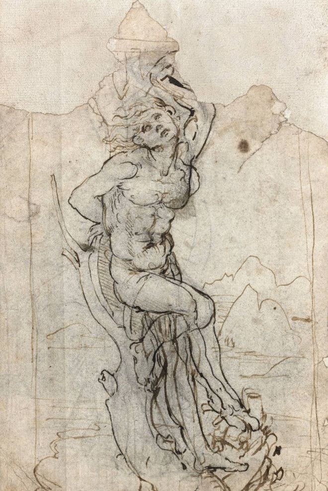 Atribuido a Leonardo da Vinci. San Sebastián, hacia 1482