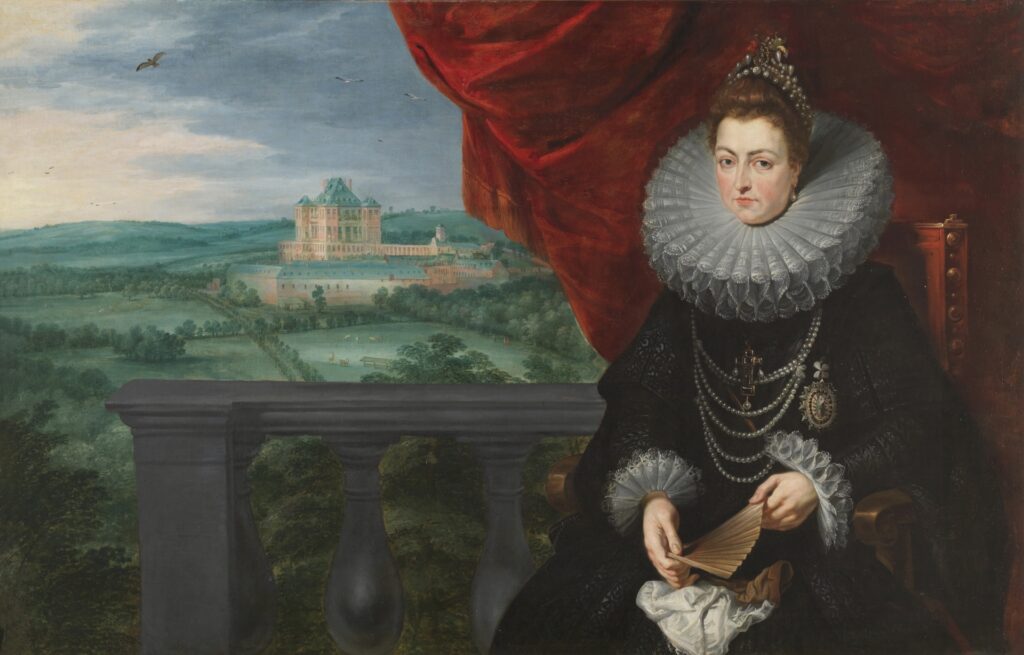 Pedro Pablo Rubens y Jan Brueghel El Viejo. La infanta Isabel Clara Eugenia, hacia 1615. Museo Nacional del Prado